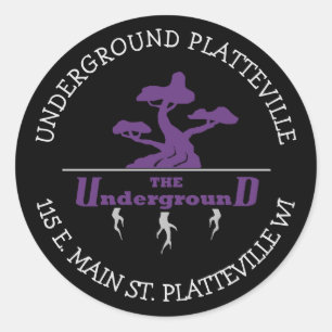 De ondergrondse Vaping Shop Logo stickers
