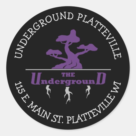 De ondergrondse Vaping Shop Logo stickers (Voorkant)