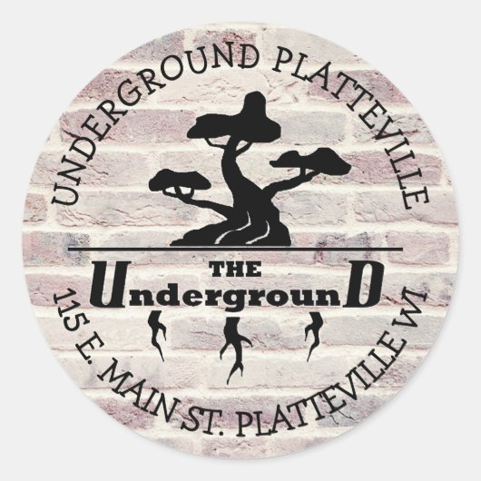 De ondergrondse Vaping Shop Logo stickers (Voorkant)