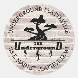 De ondergrondse Vaping Shop Logo stickers