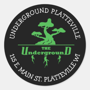 De ondergrondse Vaping Shop Logo stickers