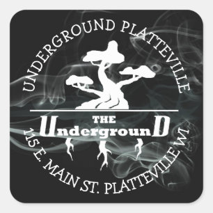 De ondergrondse Vaping Shop Logo stickers