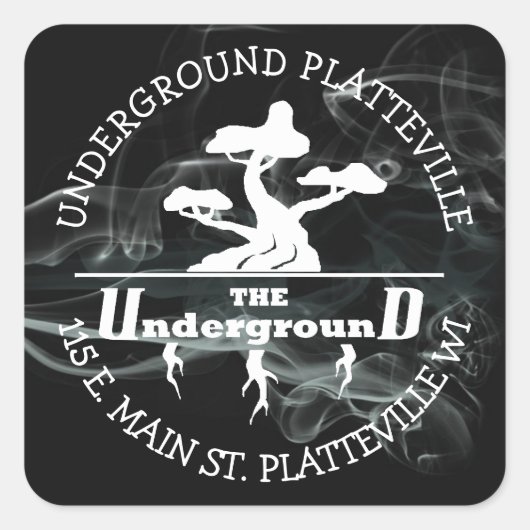 De ondergrondse Vaping Shop Logo stickers (Voorkant)