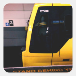 De ondergrondse vierkante sticker