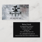 De ondergrondse Visitekaartjes Grey Stone (Voorkant / Achterkant)