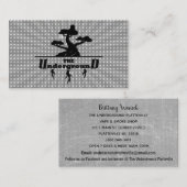 De ondergrondse Visitekaartjes grijze kooi (Voorkant / Achterkant)