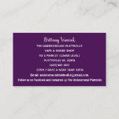 De ondergrondse Visitekaartjes Paarse (Achterkant)