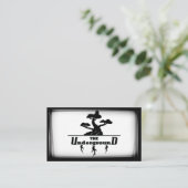 De ondergrondse Visitekaartjes zwart-wit (Staand voorkant)