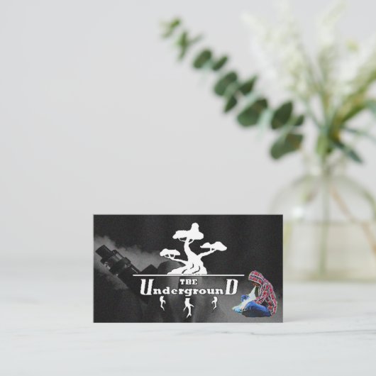 De ondergrondse zakenman visitekaartje (Staand voorkant)