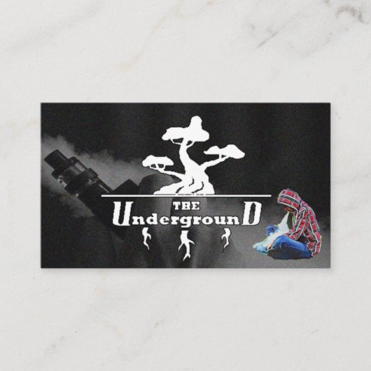 De ondergrondse zakenman visitekaartje (Voorkant)