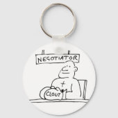 De onderhandelaar op Desk heeft de Boxing Glove me Sleutelhanger (Achterkant)