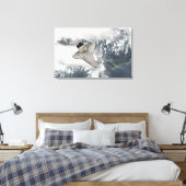 De onderkant van de ruimteshuttle Discovery Canvas Afdruk (Insitu (Slaapkamer))