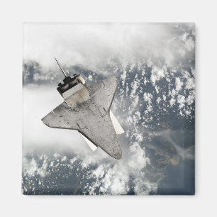 De onderkant van de ruimteshuttle Discovery Magneet