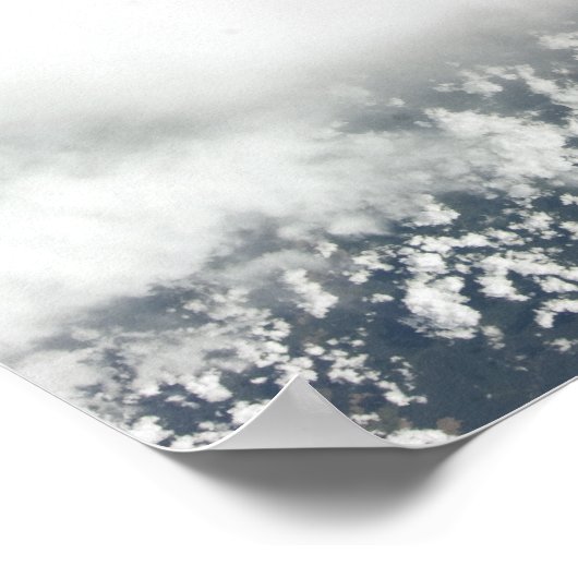 De onderkant van de ruimteshuttle Discovery Poster (Hoek)