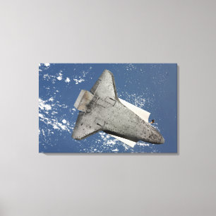De onderkant van ruimteshuttle Discovery 2 Canvas Afdruk