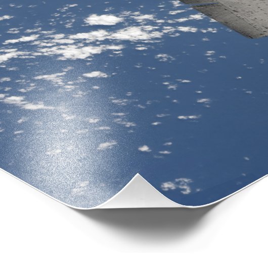 De onderkant van ruimteshuttle Discovery 2 Foto Afdruk (Hoek)