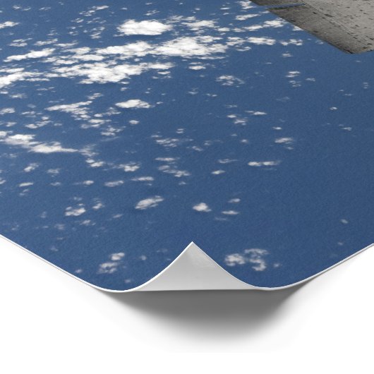 De onderkant van ruimteshuttle Discovery 2 Poster (Hoek)