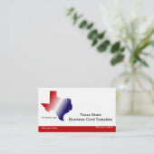 De onderprefectuur is Red, White Blue State of Tex Visitekaartje (Staand voorkant)