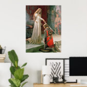 De onderscheiding middeleeuwse Knight Art Print (Thuiskantoor)