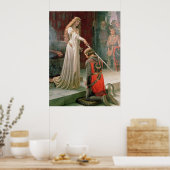 De onderscheiding middeleeuwse Knight Art Print (Keuken)