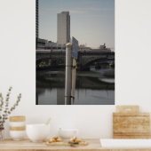 De Ondersteboven Omlaag Wereld van Reflecties door Poster (Keuken)