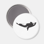 De ondersteboven walvis magneet (Voorkant / Achterkant)