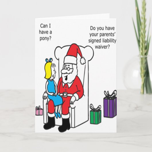 De Ondertekende Verklaring van afstand van de Feestdagen Kaart (Voorkant)