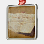 De ondertekening van El Greco Metalen Ornament (Links)