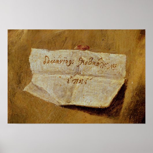 De ondertekening van El Greco Poster (Voorkant)