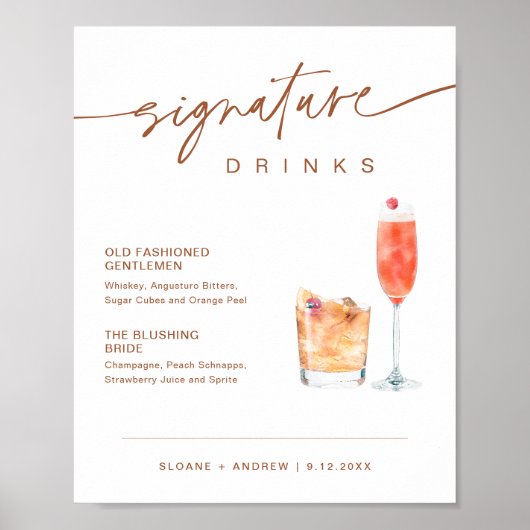 De Ondertekening van SIENNA Drink het Band 8x10 Poster (Voorkant)