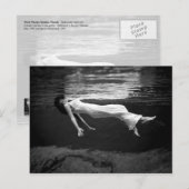 De onderwater Fotografie van de Mode Briefkaart (Voorkant / Achterkant)