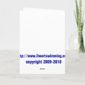 De onderwaterKerstkaart van Ho Ho van Ho Feestdagen Kaart (Achterkant)