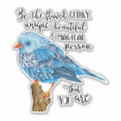 De ondeugdelijke vogel zijn sticker (Voorkant)