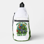 De ondeugende aap en het regenboog Pistool Sling Bag (Voorkant)