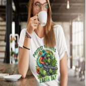 De ondeugende aap en het regenboog Pistool T-shirt