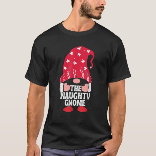 De ondeugende kabouter grappige bijpassende gezins t-shirt (Voorkant)