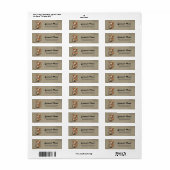 De ondeugende kat etiket (Full Sheet)
