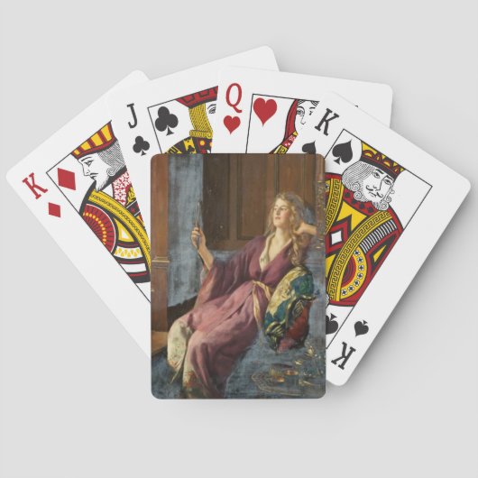 De ondeugende Minx (door John Collier) Pokerkaarten (Achterkant)