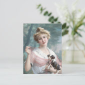 De ondeugende pup van Emile Vernon Briefkaart (Staand voorkant)