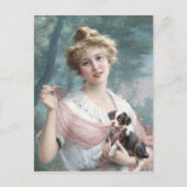 De ondeugende pup van Emile Vernon Briefkaart (Voorkant)