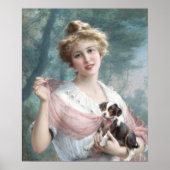De ondeugende pup van Emile Vernon Poster (Voorkant)