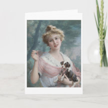 De ondeugende puppy (1915) Emile Vernon kaart
