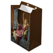 De ondeugende vrouw (door John Collier) Medium Cadeauzakje (Voorkant Gekanteld)