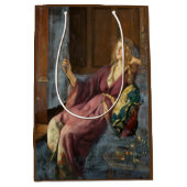 De ondeugende vrouw (door John Collier) Medium Cadeauzakje (Voorkant)