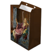 De ondeugende vrouw (door John Collier) Medium Cadeauzakje (Achterkant Gekanteld)