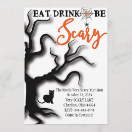 De ondiepe Uitnodiging eet, Drink, & is eng!