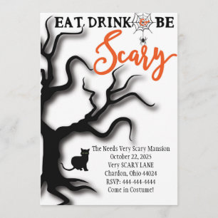De ondiepe Uitnodiging eet, Drink, & is eng!