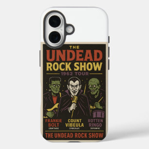 De ondood rockshow grappige vampier zombie band iPhone 16 hoesje