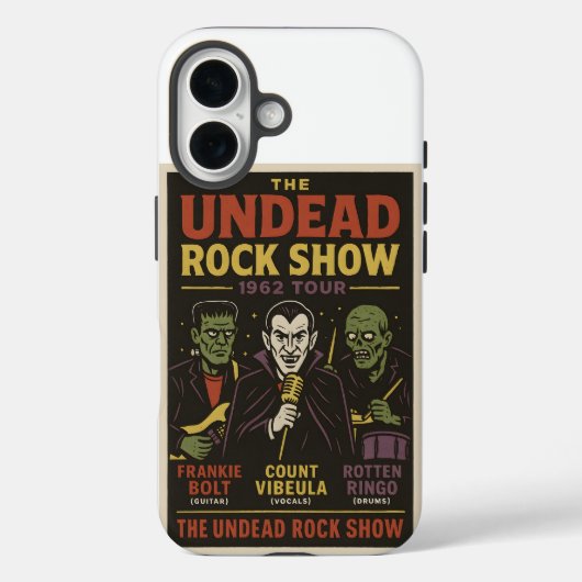 De ondood rockshow grappige vampier zombie band Case-Mate iPhone case (Achterkant)