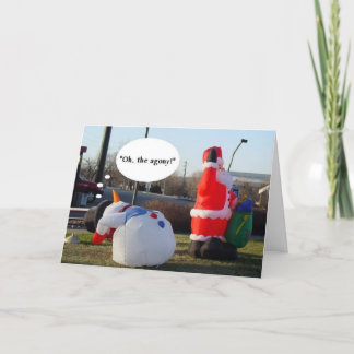 De Ondraaglijke pijn van de vakantie Feestdagen Kaart